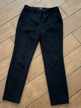 Express Black Straight-Leg Trousers